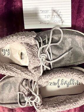 Gypsy Jazz Gray Sherpa-Lined Slip-On Casual Shoes